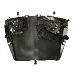 Trapezoid Shape Curved Radiator for Motorcycle